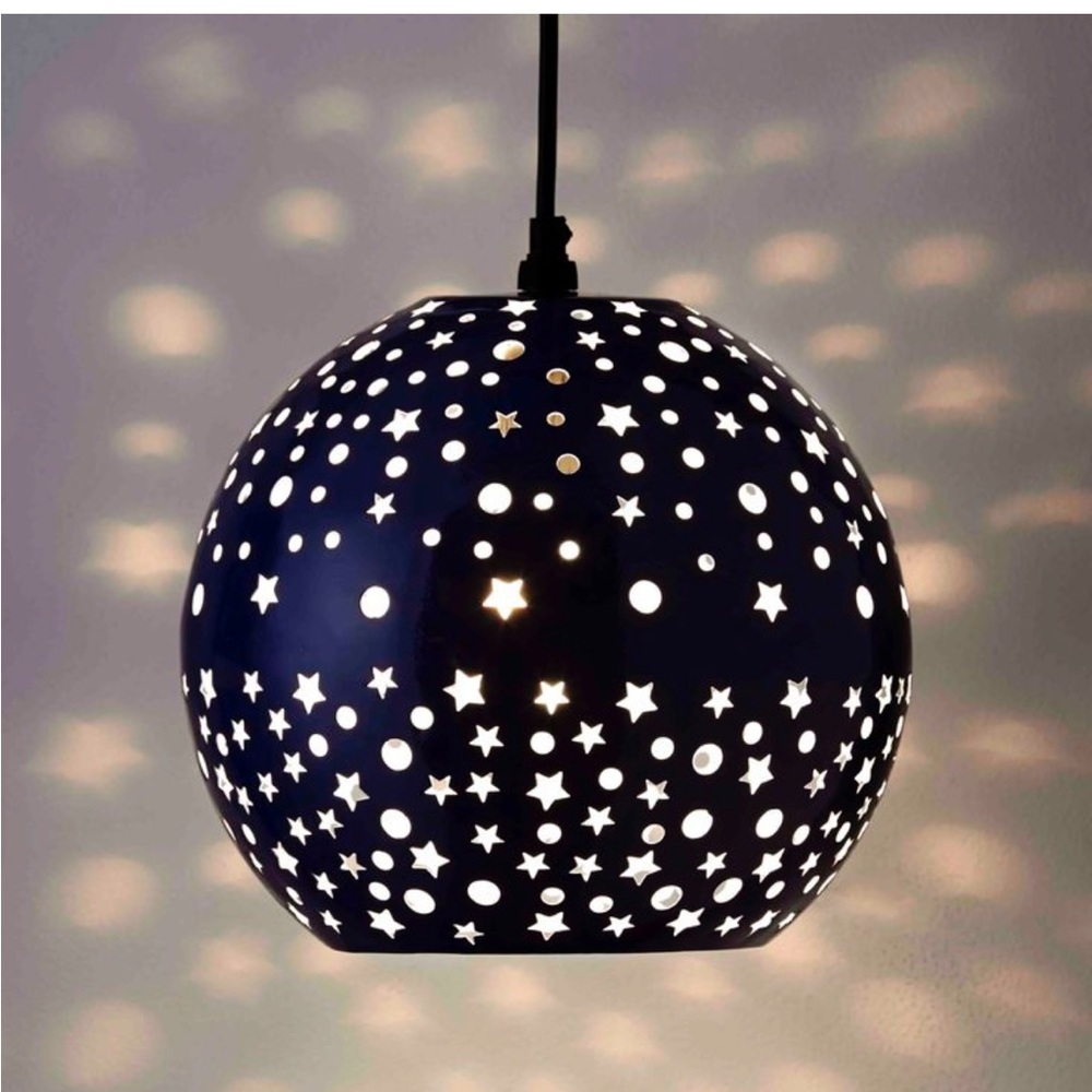 Crate&Barrel Blue Star Pendant Light